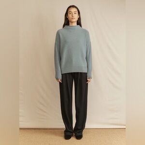 Boiled Cashmere Funnel Neck Pullover